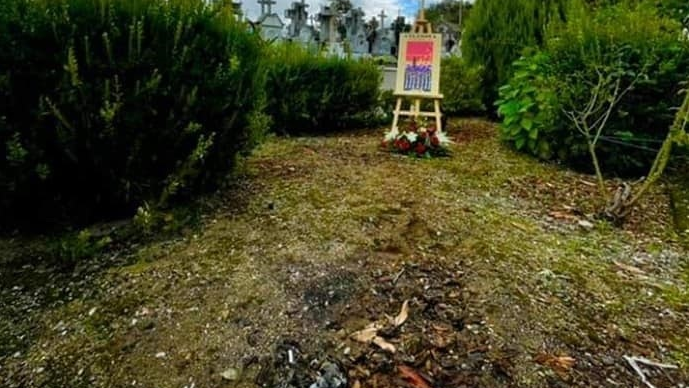 Lugar da fosa que será exhumada esta cuarta feira en Celanova (Foto: Comité da Memoria Histórica da comarca de Celanova).