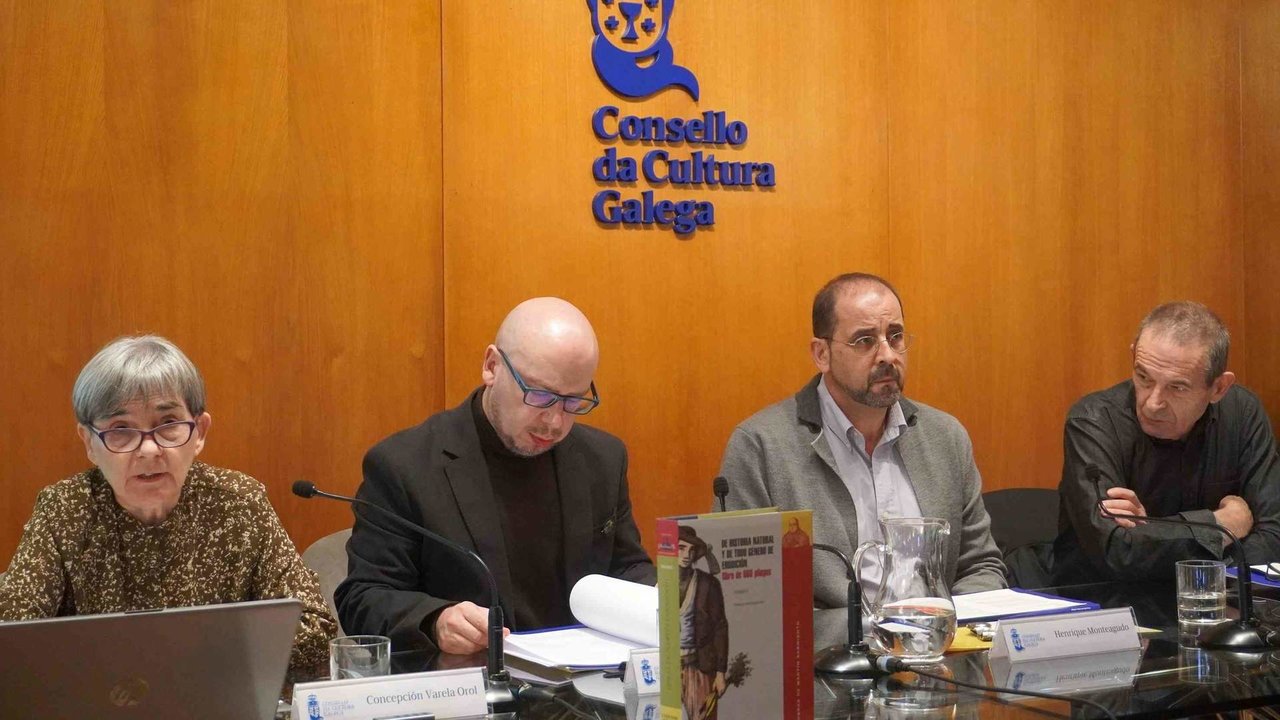 As persoas intervintes na sesión do simposio desta segunda feira (Foto: Consello da Cultura Galega).