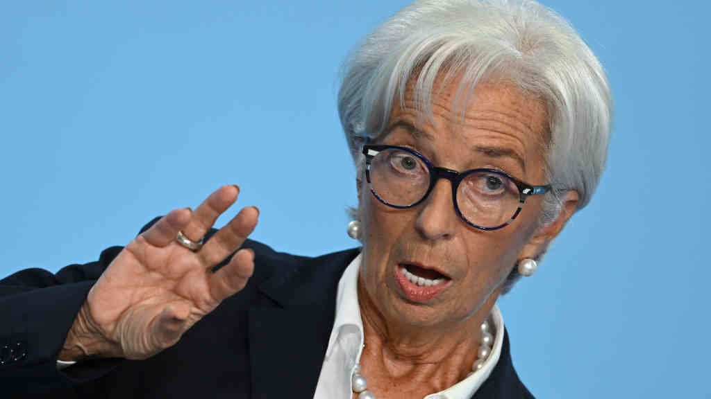 Christine Lagarde, presidenta do Banco Central Europeo. (Foto: Arne Dedert / dpa).