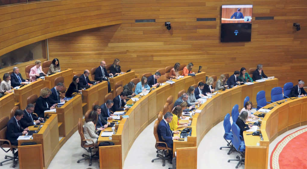 Bancada do Partido Popular no Parlamento da Galiza (Foto: Parlamento da Galiza).