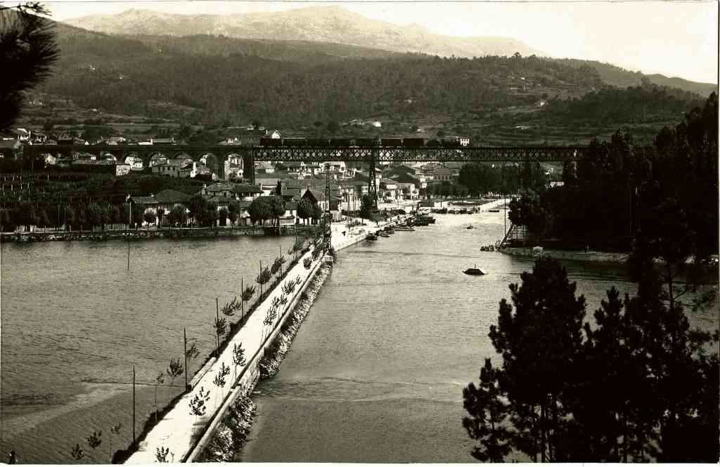 Vista xeral da marisma de Santa Mariña, foz da Alvedosa. Redondela. c.1931. (Foto: Saturno Cal)