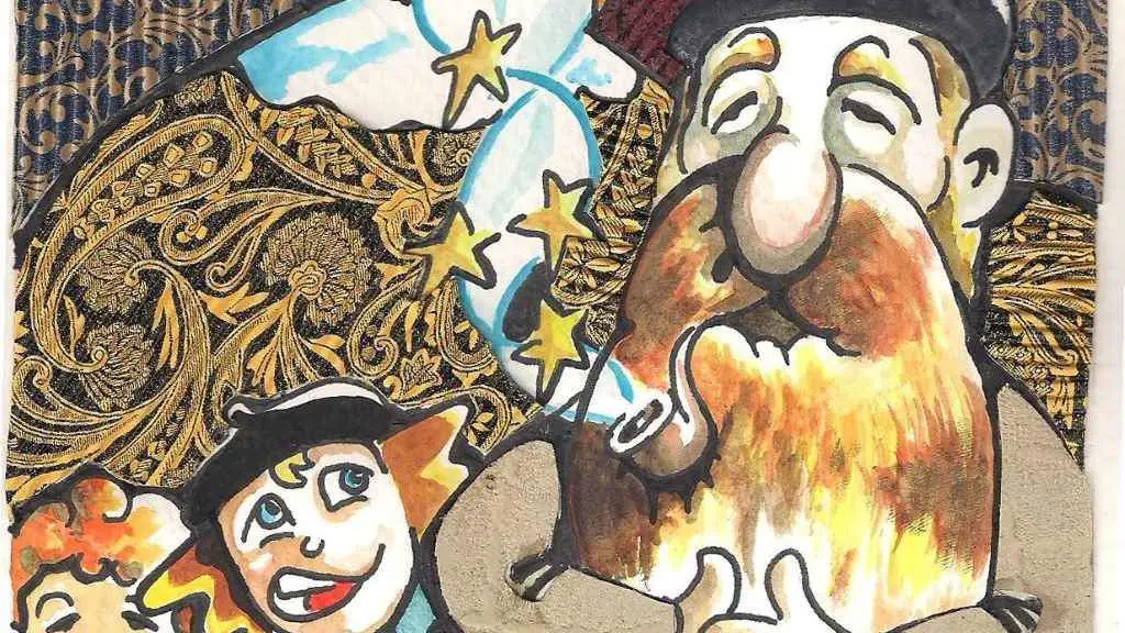 Ilustraci&oacute;n do Apalpador realizada por H&eacute;itor Picallo para 'Sermos Galiza'.