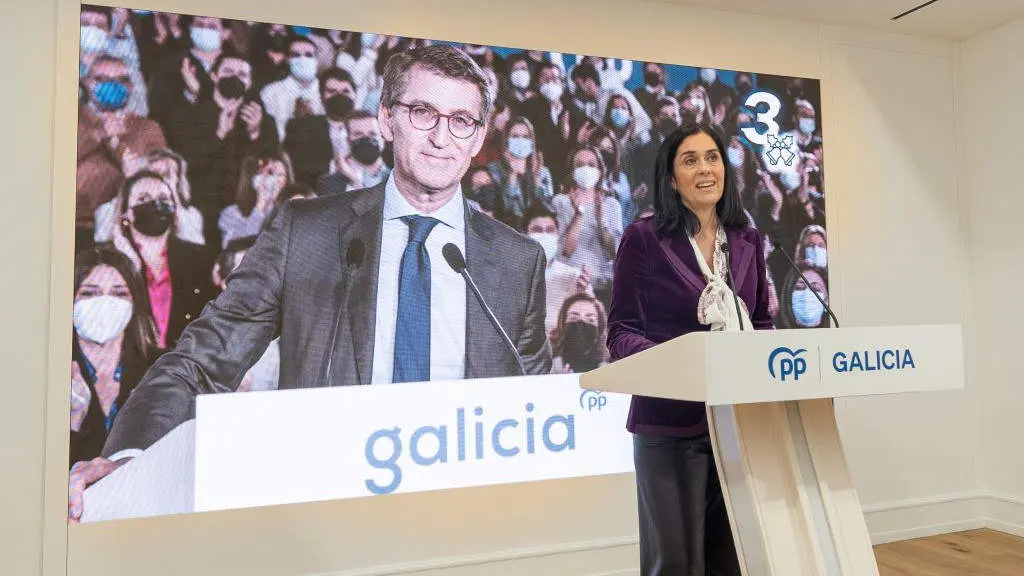 A popular Paula Prado, durante a comparecencia de onte. (Foto: N&oacute;s Diario)