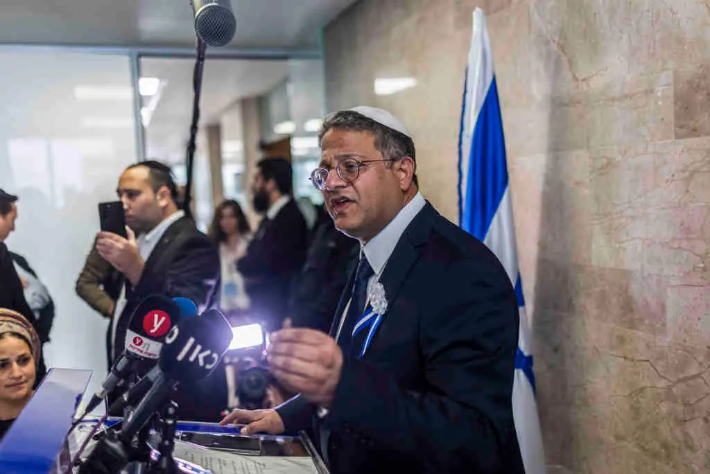 O ministro israel&iacute; Ben Gvir. (Foto: Ilia Yefimovich / dpa)