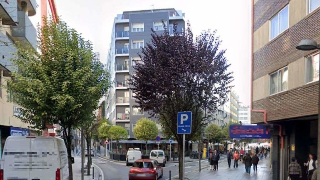 Rúa Nova de Abaixo, en Compostela. (Foto: Google Maps)