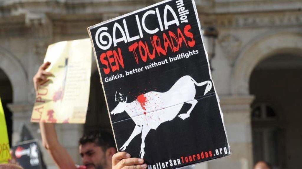 Imaxe de arquivo dunha protesta contra as touradas. (Foto: Nós Diario)