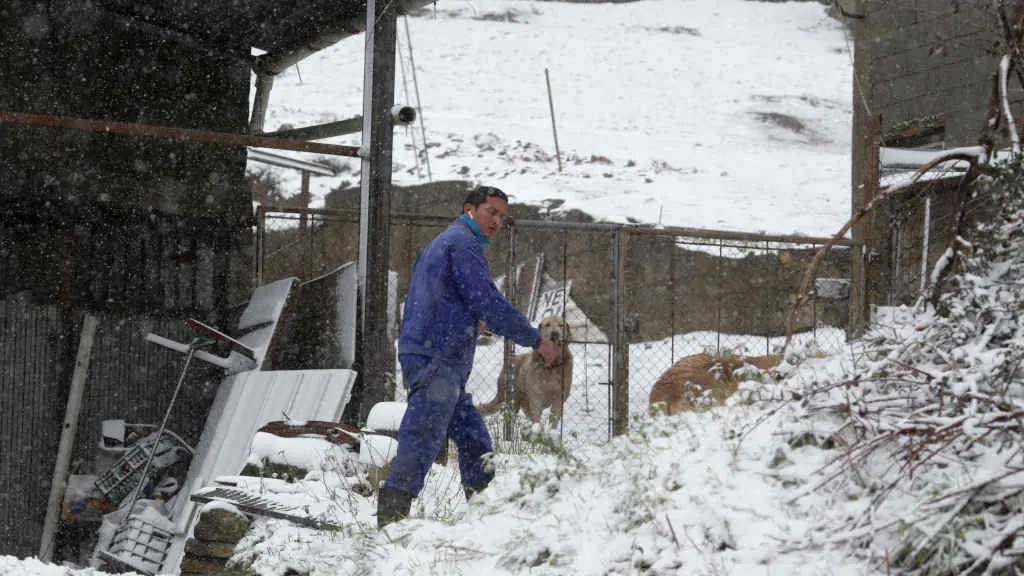 As consecuencias do temporal de Pedrafita do Cebreiro (Foto: Carlos Castro / Europa Press).