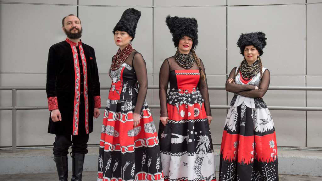 O cuarteto ucraíno combina estilos musicais de grupos étnicos. (Matthew B. Thompson)
