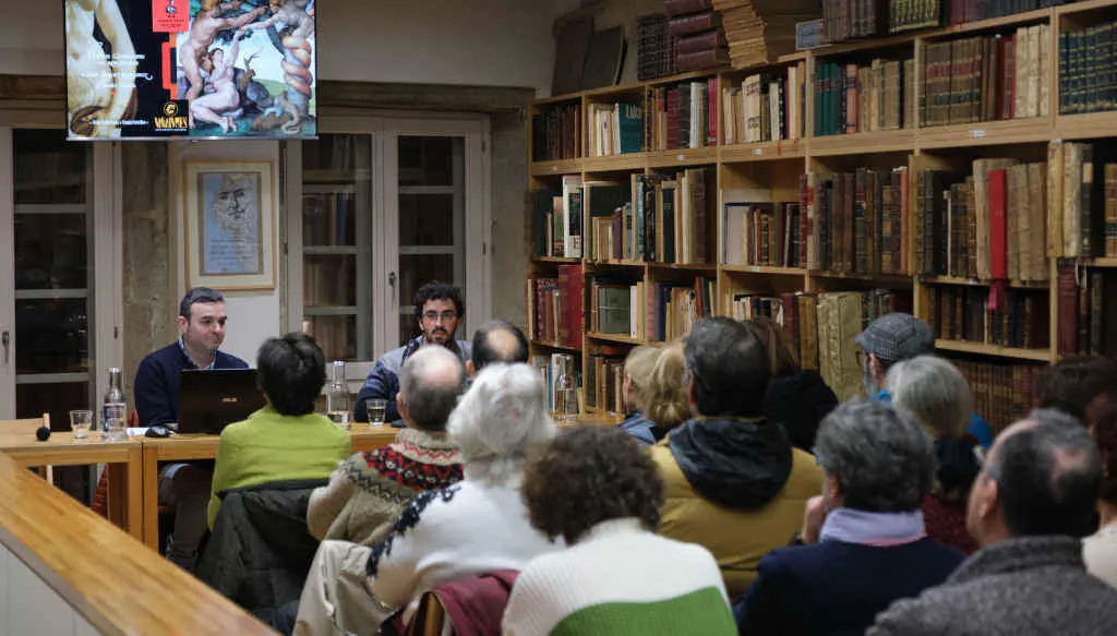 H&eacute;itor Picallo e Dami&aacute;n Porto, esta sexta feira (Foto: Arxina).