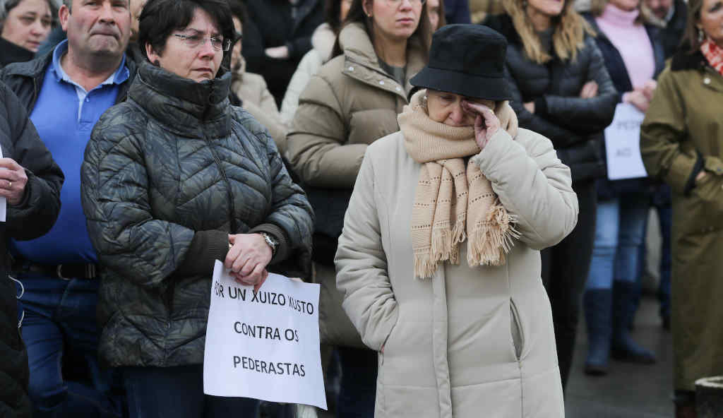 Concentración en Baleira contra a sentenza. (Foto: Carlos Castro / Europa Press).