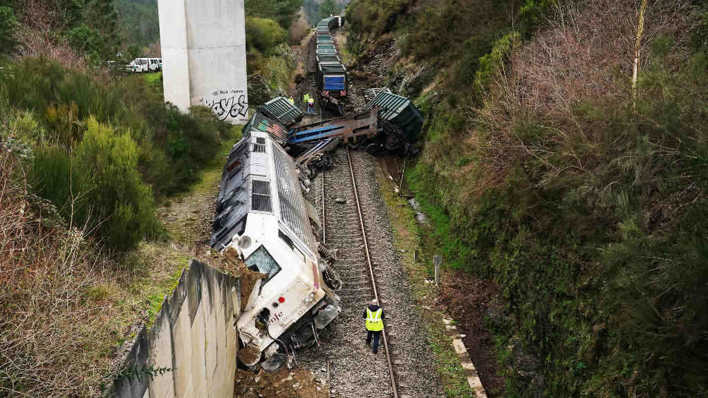 Accidente tren en Lalín (Foto: Álvaro Ballesteros / Europa Press).