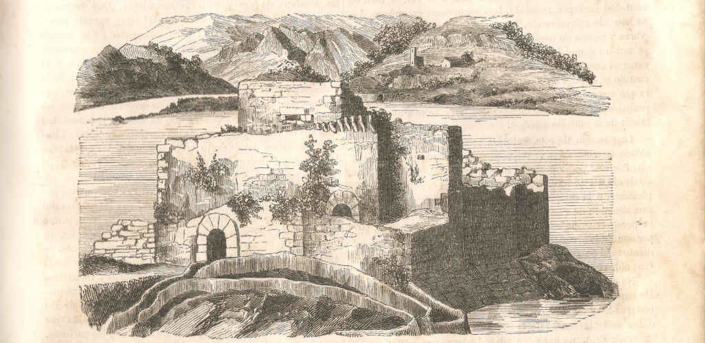 A Fortaleza da Lúa (Rianxo) antes de ser derrubada e segundo un gravado do século XIX (Foto: Nós Diario).