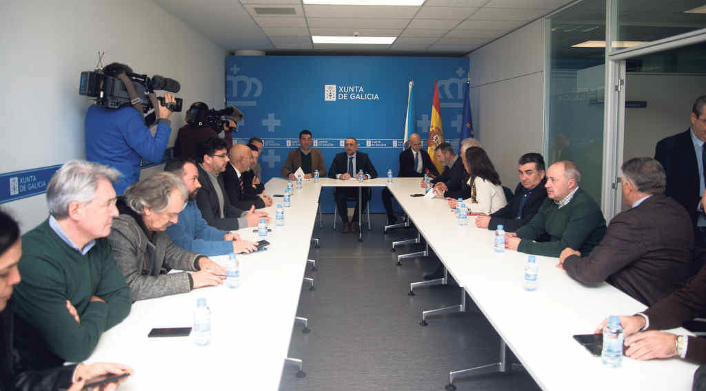 A xuntanza decorreu na delegación da Xunta en Pontevedra (Foto: Europa Press).