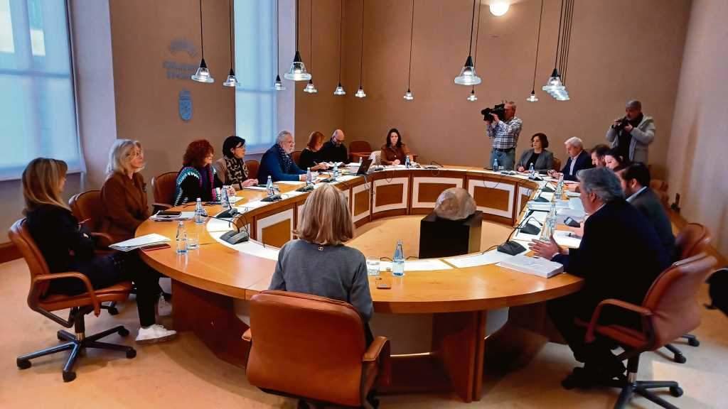 Reunión da Xunta de Portavoces. (Foto: Parlamento)