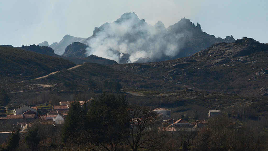 Terreo queimado polo grande incendio de comezos de mes en Muíños, na Baixa Limia. (Foto: Rosa Veiga / Europa Press)