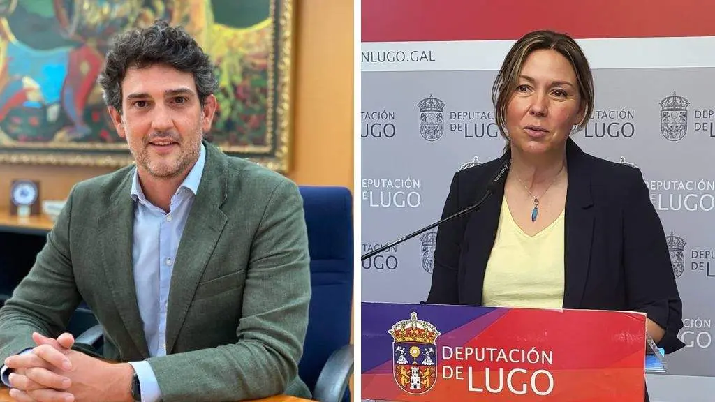 Javier Arias, delegado da Xunta en Lugo, e Pilar Garc&iacute;a Porto, deputada de Turismo na Diputaci&oacute;n e portavoz provincial socialista. (Fotos: N&oacute;s Diario)