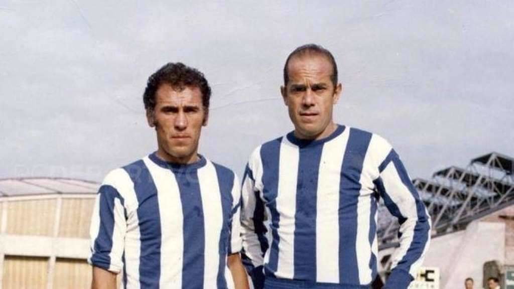 Amancio Amaro e Luís Suárez. (Foto: RC Deportivo)