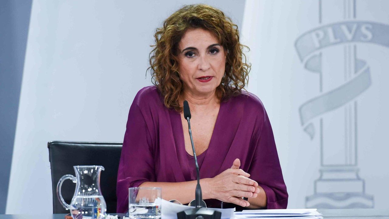 A ministra española de Facenda, María Jesús Montero, esta terza feira.