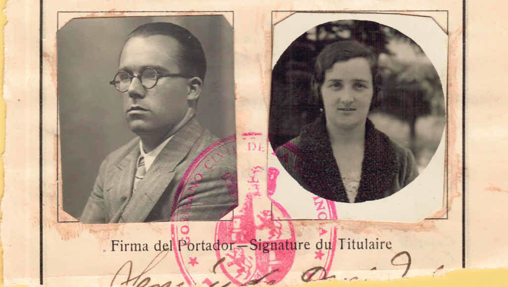Bibiano Fernández Osorio-Tafall e Josefina Arruti (Foto: Un cesto de mazás).