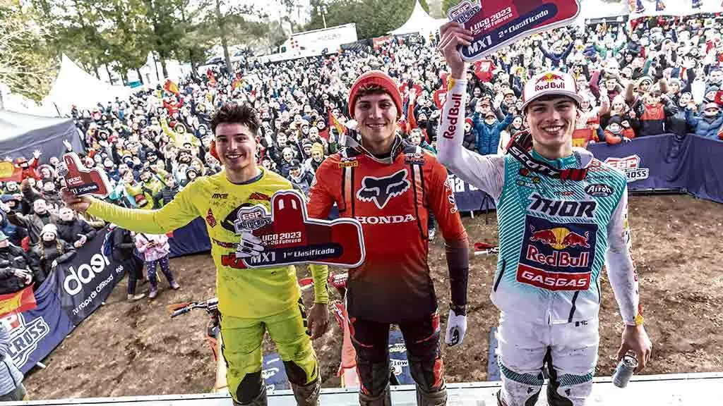 Yago Mart&iacute;nez, Rub&eacute;n Fern&aacute;ndez e Jorge Prado, no podio (Foto: RFEM).