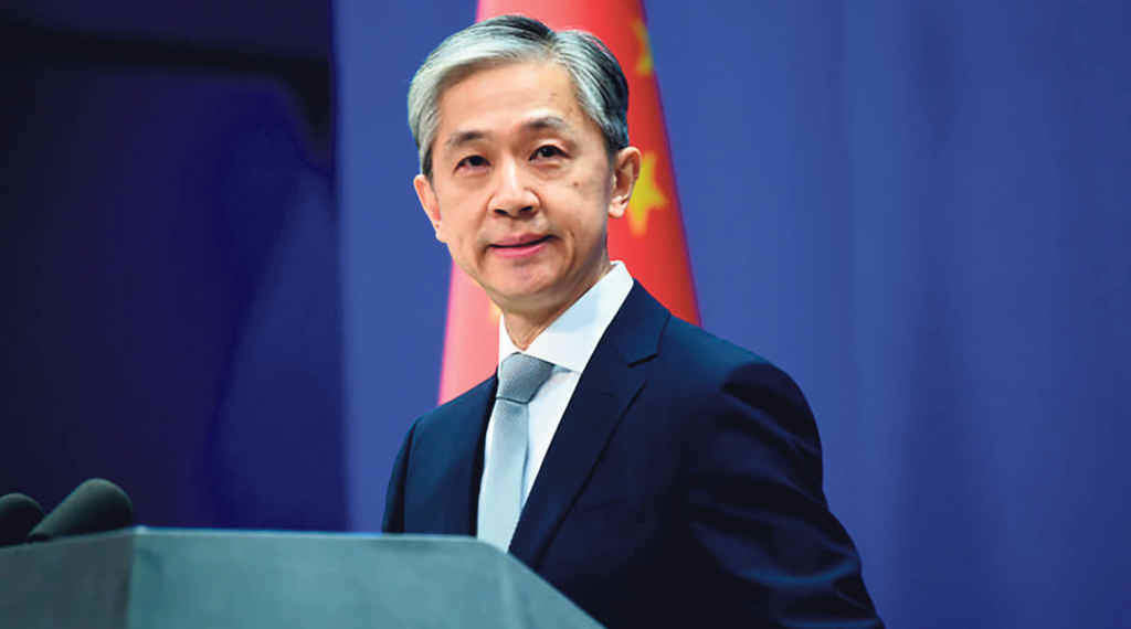 Wang Wenbin, portavoz do Ministerio de Asuntos Exteriores de China, deu a coñecer os detalles da iniciativa de paz (Foto: Goberno de China).