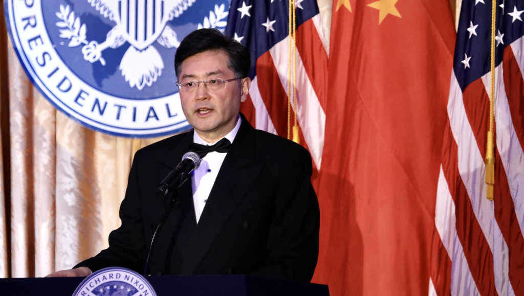 Qin Gang, durante a súa etapa como embaixador da China en Estados Unidos (Foto: XINHUA / XINHUA NEWS / CONTACTOPHOTO).