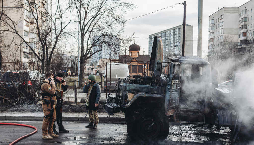 Soldados do exército ucraíno (Foto: Diego Herrera / Europa Press).