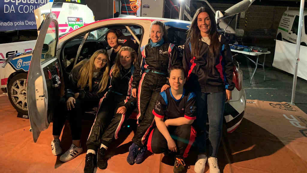 O equipo feminino Melmac Rally Factory (Foto: Nós Diario).