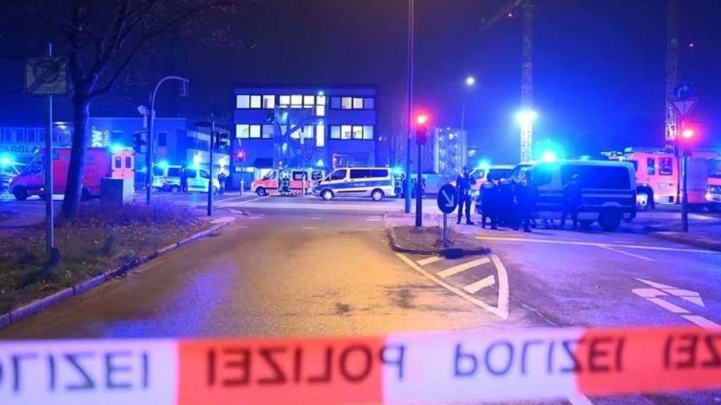 Operativo policial despregado tras o ataque de Hamburgo. (Foto: DPA vía Europa Press)