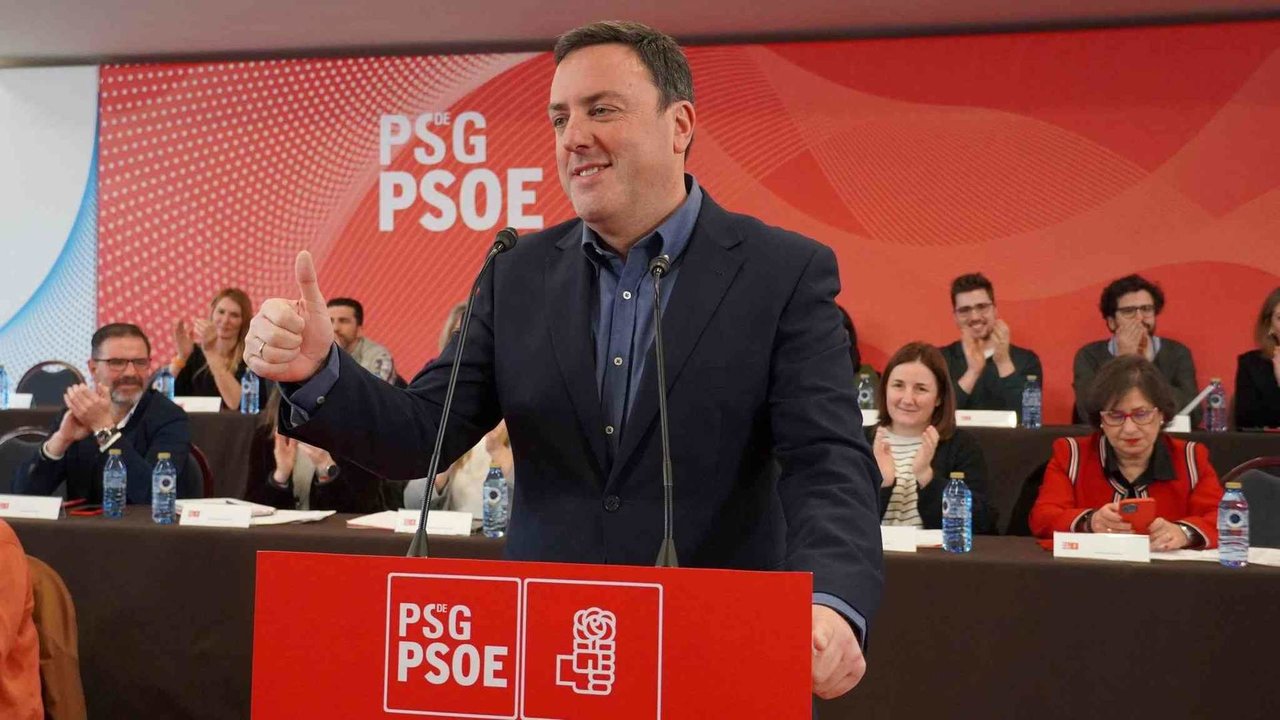 O secretario xeral do PSdeG, Valentín González Formoso, este sábado no Comité Nacional da Formación (Foto: Nós Diario).