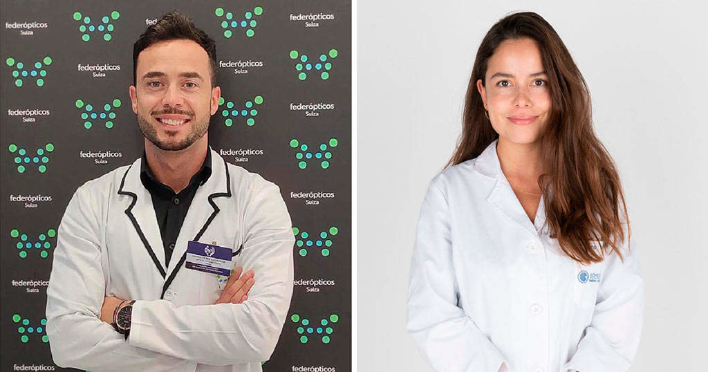 Os especialistas Adrián Pérez e Sofía Porto recomendan facer revisións periódicas se hai antecedentes familiares de glaucoma. (Foto: Nós Diario)
