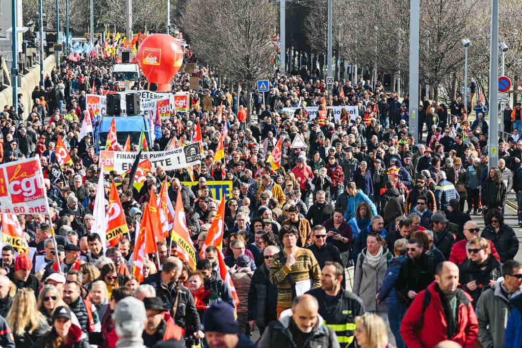 Marcha a cuarta feira en Occitània. (Foto: Adrien Fillon / Zuma Press Wire / Dp / Dpa)