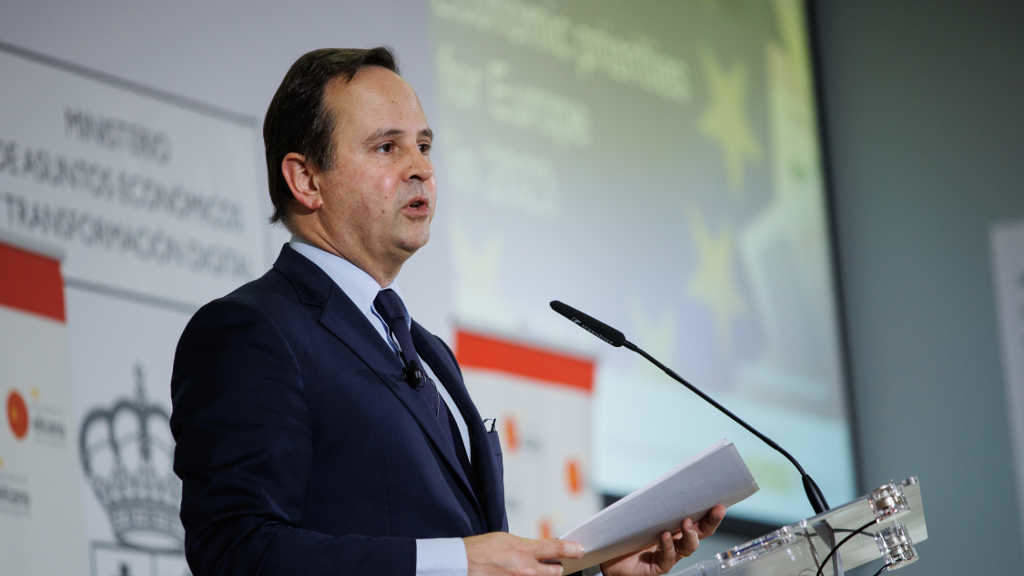 O ministro de Finanças de Portugal, Fernando Medina. (Foto: Alejandro Martínez Vélez / Europa Press)