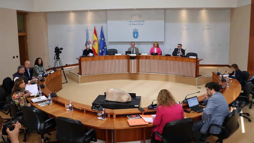 A Comisión de Pesca e Marisqueo do Parlamento (Foto: Parlamento galego).