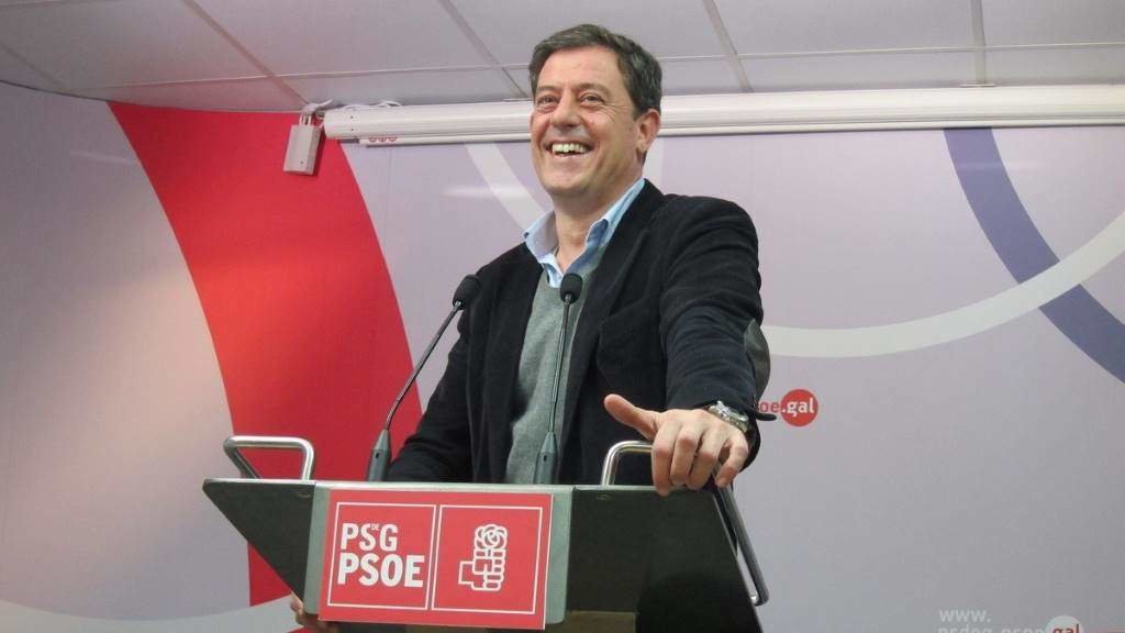 José Ramón Gómez Besteiro, nunha rolda de prensa cando aínda era secretario xeral do PSdeG. (Foto: Europa Press)