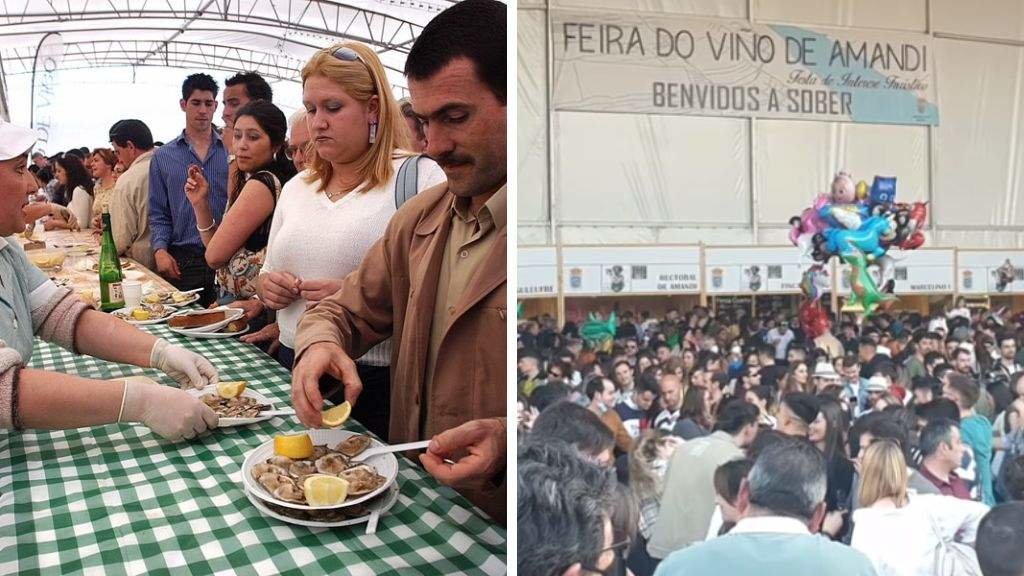 Edicións pasadas da Festa da Ostra de Soutomaior a Feira do Viño de Amandi de Sober.
