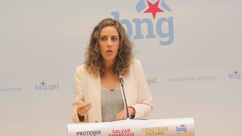 A deputada do BNG, Alexandra Fernández (Foto: Nós Diario).