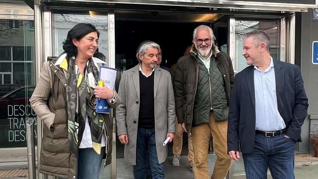 De esquerda a dereita, Elena Candia, Ramón Cabarcos, Manuel Cortón e Miguel Couto. (Foto: Europa Press)