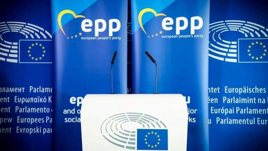 Sala de prensa do grupo parlamentario do Partido Popular Europeo en Bruxelas. (Foto: Parlamento Europeo)