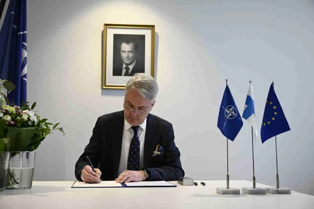 Pekka Haavisto, titular de Exteriores de Finlandia, onte. (Foto: Emmi Korhonen / Lehtikuva / DPA)