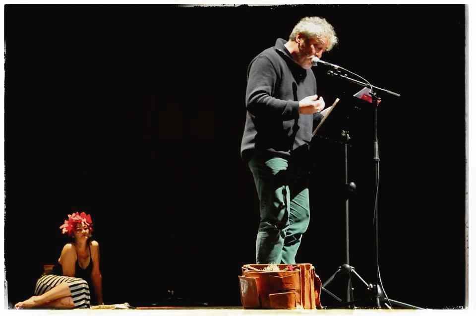 Manuel Rivas e Eugenia Sanmartínna edición de 'Poesía Salvaxe' de 2019.