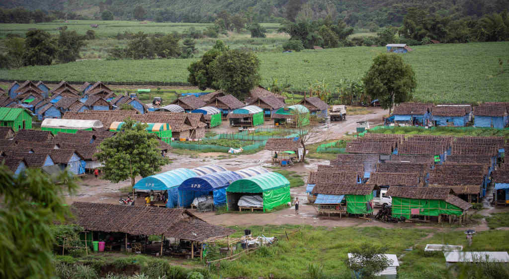 Campamento de refuxiados en Myanmar (Foto: Europa Press / Contacto / Guillaume Payen).