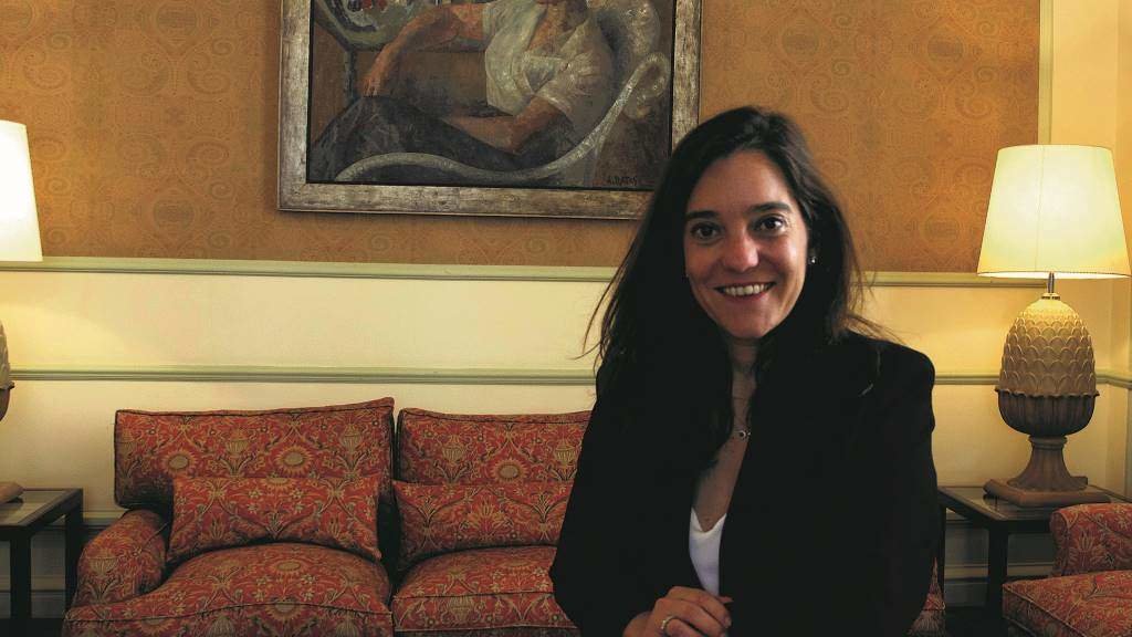A alcaldesa da Coruña, Inés Rei, entrevistada para Nós Diario'. (Foto: Xan Carballa)