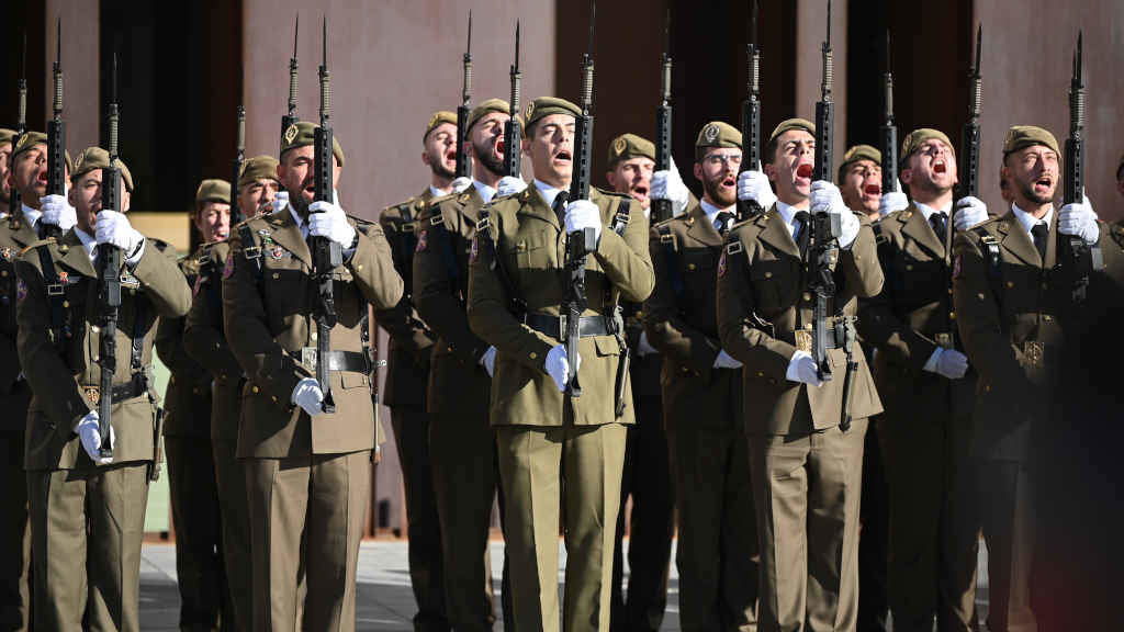 Soldados do exército español nunha imaxe de arquivo (Foto: Andreu Esteban / Europa Press).