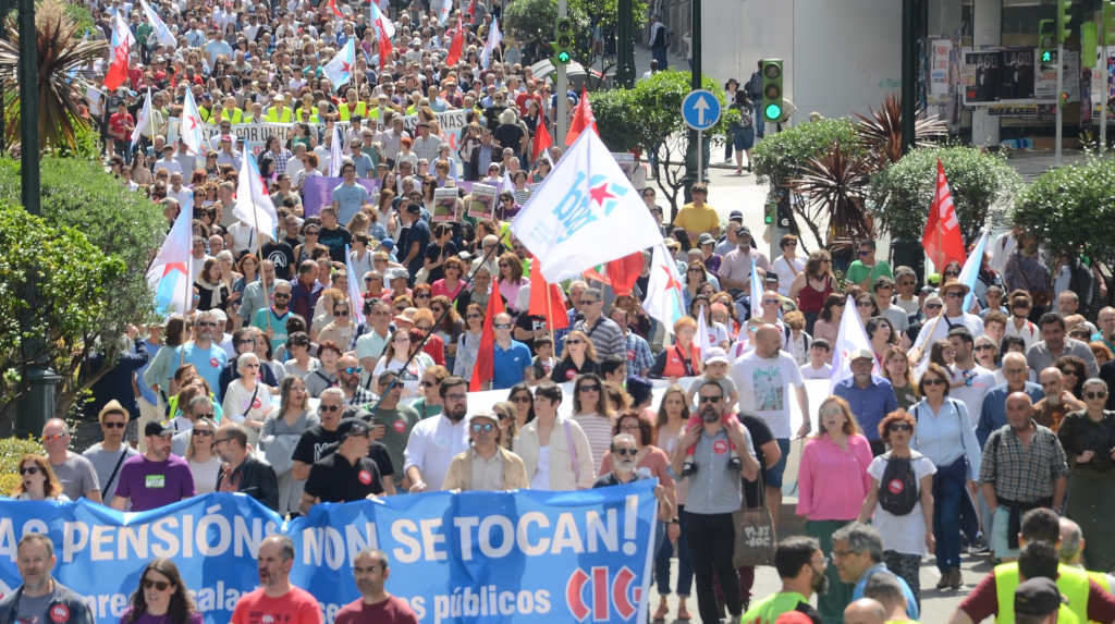 Manifestación da CIG polo Primeiro de Maio do pasado ano en Vigo (Foto: Nós Diario).