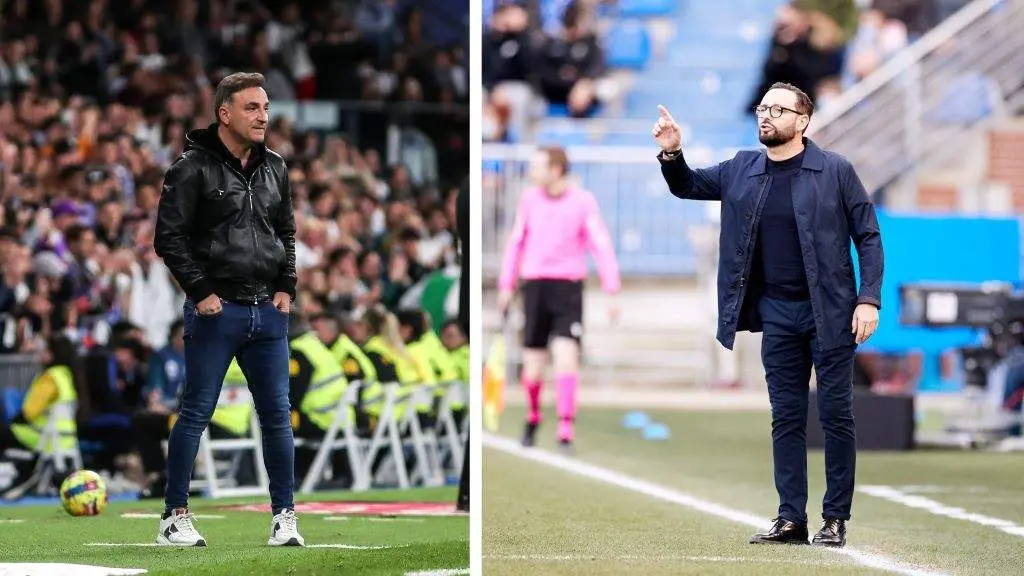 Un dos principais intereses do encontro recae na radical confrontaci&oacute;n de estilos que representan Carvalhal (esquerda) e Bordal&aacute;s. (Foto: Europa Press).