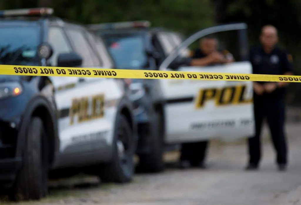 Zona acordonada pola polic&iacute;a de Texas despois dun tiroteo en xu&ntilde;o de 2022. Arquivo / Europa Press