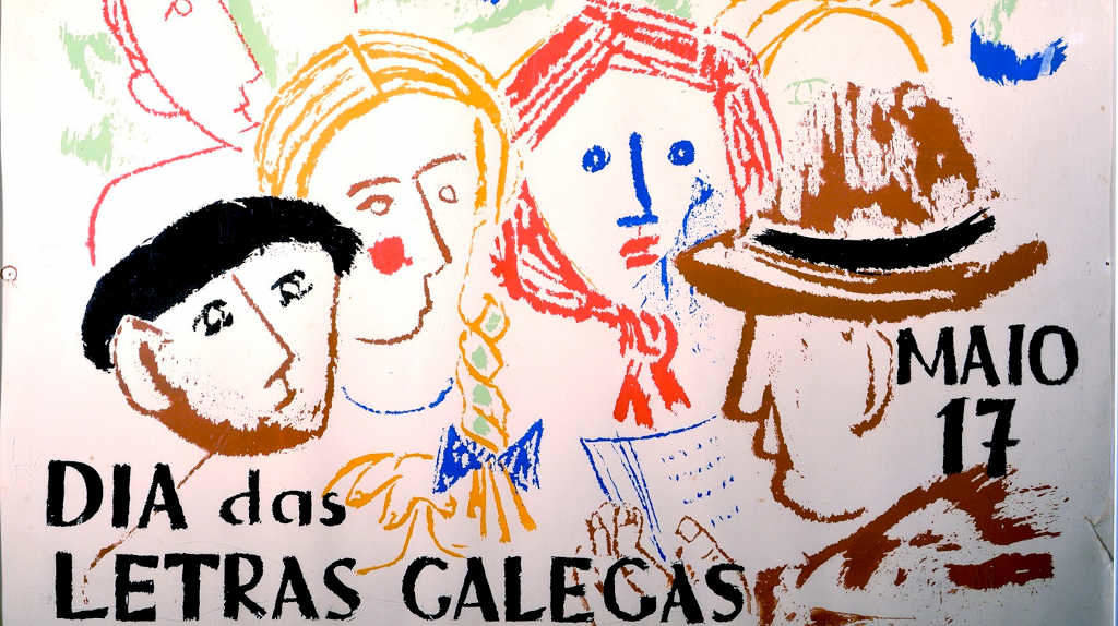 Cartaz da primeira edición do Día das Letras Galegas (Foto: RAG).