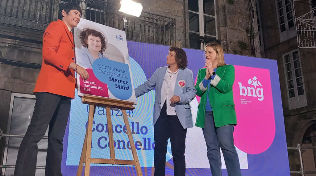 Inicio da campaña electoral por parte do BNG en Santiago (Foto: BNG)