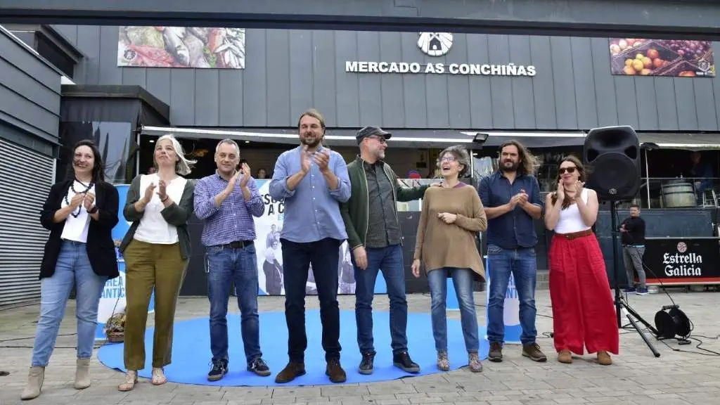 Acto convocado esta terza feira pola Marea Atl&aacute;ntica da Coru&ntilde;a. (Foto: Marea)